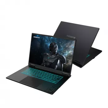 GIGABYTE GAMING A16 PRO DYHG5DECC4SH laptop Intel Core 7 240H 40.6 cm (16 cali) Quad HD+ 32 GB LPDDR5x-SDRAM 1 TB SSD NVIDIA® GeForce RTX™ 5080 Laptop GPU Wi-Fi 6E (802.11ax) Windows 11 Home Czarny