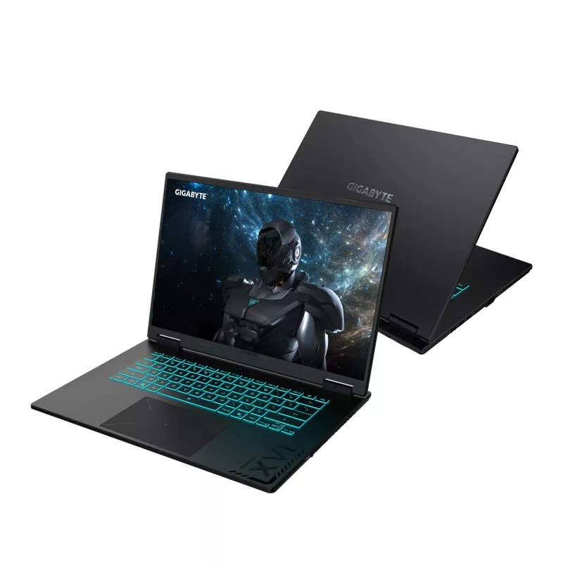 GIGABYTE GAMING A16 PRO DYHG5DECC4SH laptop Intel Core 7 240H 40.6 cm (16 cali) Quad HD+ 32 GB LPDDR5x-SDRAM 1 TB SSD NVIDIA® GeForce RTX™ 5080 Laptop GPU Wi-Fi 6E (802.11ax) Windows 11 Home Czarny