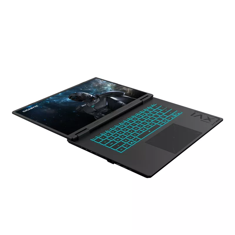 GIGABYTE GAMING A16 PRO DYHG5DECC4SH laptop Intel Core 7 240H 40.6 cm (16 cali) Quad HD+ 32 GB LPDDR5x-SDRAM 1 TB SSD NVIDIA® GeForce RTX™ 5080 Laptop GPU Wi-Fi 6E (802.11ax) Windows 11 Home Czarny