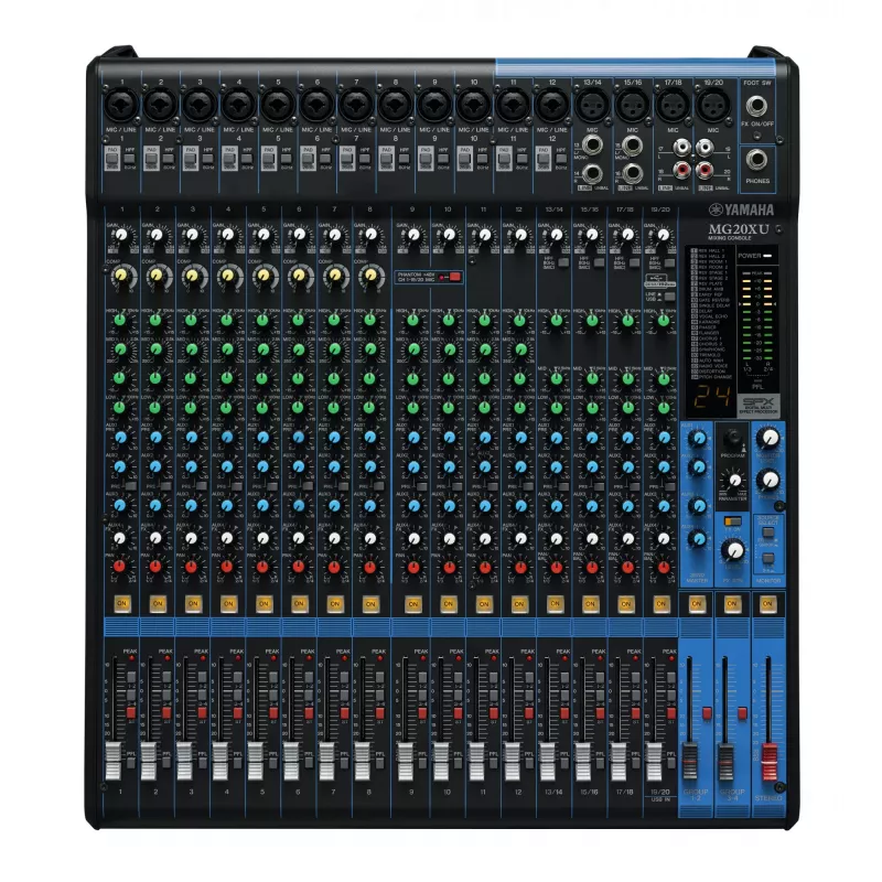 Yamaha MG20XU mikser audio 20 kanałów Czarny