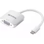 Sandberg USB-C do VGA Link, USB Typ-C, VGA (D-Sub), Męski, Żeński, 1920 x 1080 (HD 1080), 2048 x 1152, 1080p