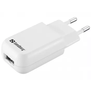 Sandberg Mini AC charger USB 1A EU, Indoor, AC, 5 V, Czarny, biały