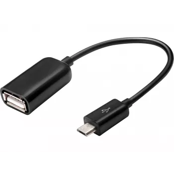 Sandberg OTG Adapter MicroUSB M - USB F, Micro-USB B, USB A, USB 2.0, Męski/Żeński, 0,48 Gbit/s, Czarny