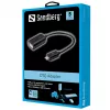 Sandberg OTG Adapter MicroUSB M - USB F, Micro-USB B, USB A, USB 2.0, Męski/Żeński, 0,48 Gbit/s, Czarny