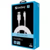 Sandberg MicroUSB Sync/Charge kabel 3m, 3 m, USB A, Micro-USB B, USB 2.0, Męski/Męski, Biały