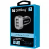 Sandberg Multi Car Charger 3xUSB, Auto, Gniazdo zapalniczki, USB, 5 V, Czarny, Srebrny