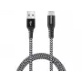 Sandberg Survivor USB-C-USB-A kabel 1M, 1 m, USB A, USB C, USB 2.0, czarny, szary