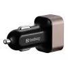 Sandberg Car Charger 1xQC3.0+1xUSBC 24W, Auto, Cigar lighter, 12 V, Czarny, szary