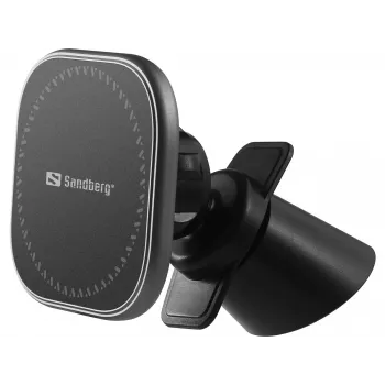 Samochodowa ładowarka magnetyczna Sandberg In Car Wireless Magnetic Charger 15W, Auto, USB, ładowanie bezprzewodowe, 1.2 m, czarna