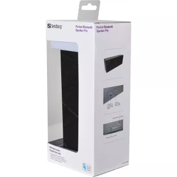 Sandberg Pocket Bluetooth Speaker Pro, 2.0 kanały, 6 W, 100 - 20000 Hz, Bezprzewodowy, 3.0+HS, 2.4 - 2.4835 GHz
