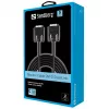 Sandberg Monitor kabel DVI-DVI 2 m, 2 m, Czarny, Male/Male, 145 mm, 35 mm, 205 mm