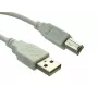 Kabel Sandberg USB 2.0 A-B męski 0,7 m, 0.7 m, USB A, USB B, USB 2.0, Męski/Męski, Biały
