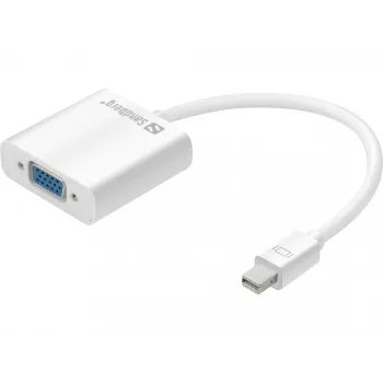 Sandberg Adapter Mini DisplayPort>VGA, Mini DisplayPort, VGA (D-Sub), Męski, Żeński, 1920 x 1080 pikseli, 1920 x 1080 (HD 1080)