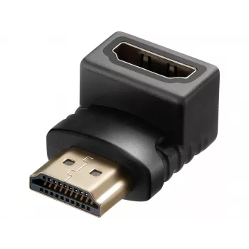 Sandberg HDMI 2.0 kątowa przejściówka, HDMI, HDMI, Czarny