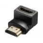 Sandberg HDMI 2.0 kątowa przejściówka, HDMI, HDMI, Czarny