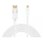 Sandberg DP-MiniDP 1.2 4K M-M 2m, 2 m, DisplayPort, Mini DisplayPort, Męski, Męski, Biały