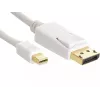Sandberg DP-MiniDP 1.2 4K M-M 2m, 2 m, DisplayPort, Mini DisplayPort, Męski, Męski, Biały
