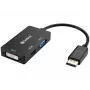 Sandberg Adapter DP>HDMI+DVI+VGA, 0.19 m, DisplayPort, VGA (D-Sub)+ HDMI + DVI, Męski, Żeński, 3840 x 2160 pikseli