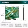 Telewizor Hisense 75E8S 190,5 cm (75 cali) 4K Ultra HD Smart TV Wi-Fi Szary 400 cd/m²