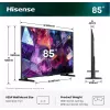 Telewizor Hisense 85E7S PRO 2,16 m (85 cali) UHD+ Smart TV Wi-Fi Czarny 400 cd/m²