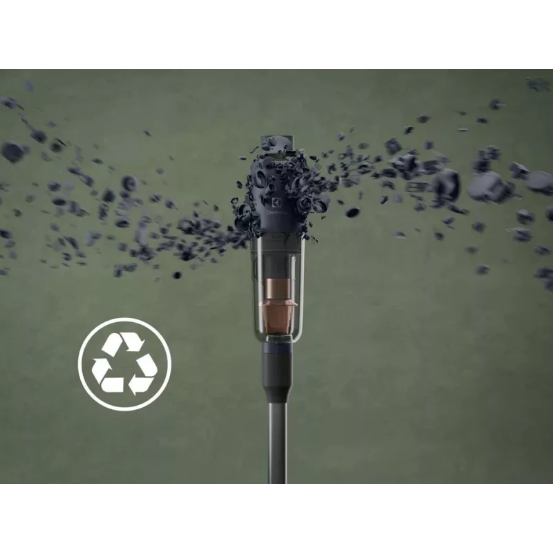 Electrolux EP71B14WET Odkurzacz pionowy, bezprzewodowy, bezworkowy 0,3 l, niebieski, 4 Ah