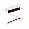Zmotoryzowany ekran projekcyjny MULTIBRACKETS M 16:10 90 cali (widoczny 193,9×121,2 cm) Matowa biel, czarno-biały