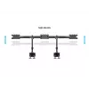 Multibrackets M VESA Desktopmount Triple Desk Clamp 24 cale-32 cale 24 kg