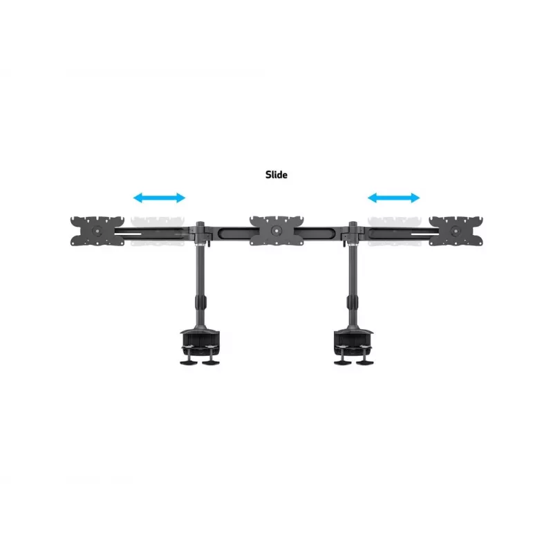 Multibrackets M VESA Desktopmount Triple Desk Clamp 24 cale-32 cale 24 kg