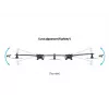 Multibrackets M VESA Desktopmount Triple Desk Clamp 24 cale-32 cale 24 kg