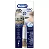 Oral-B PRO Junior Star Wars, Dziecięca, Szczoteczka rotacyjna, Codzienna pielęgnacja, Polerowanie, Wrażliwe, Wielokolorowy, Biały, 4 x 30 s, Miękkie