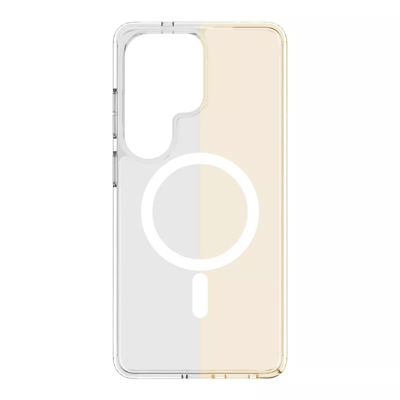 Cellularline Clear Mag - Galaxy S26 Ultra Ultra-wytrzymałe przezroczyste etui z gumową krawędzią, kompatybilne z ekosystemem Qi2 i akcesoriami magnetycznymi, zabezpieczone przed żółknięciem.