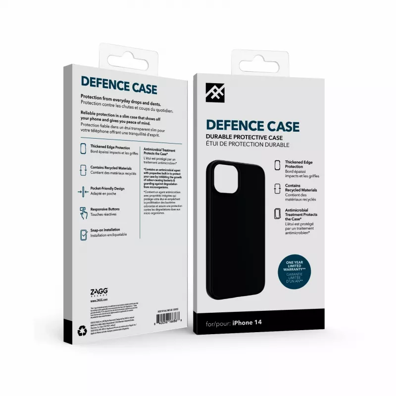 Etui IFROGZ Defence do telefonu komórkowego 15,5 cm (6,1″) Pokrowiec Czarny