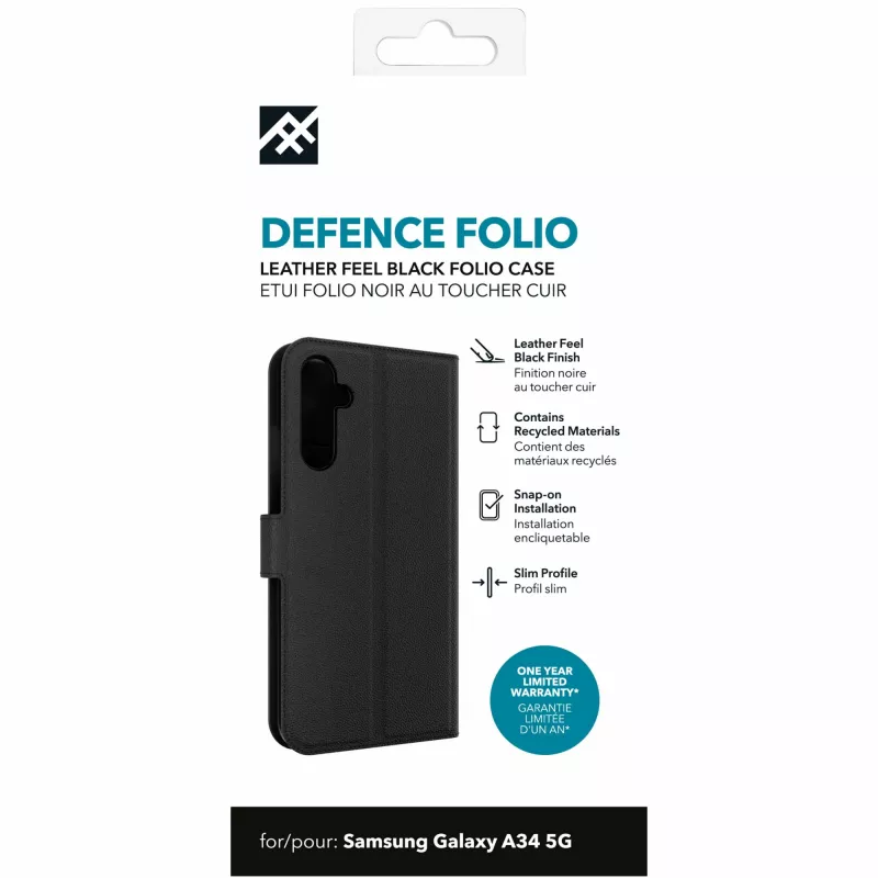 IFROGZ Defence Folio etui do telefonu komórkowego 16,8 cm (6,6 cala) Czarny