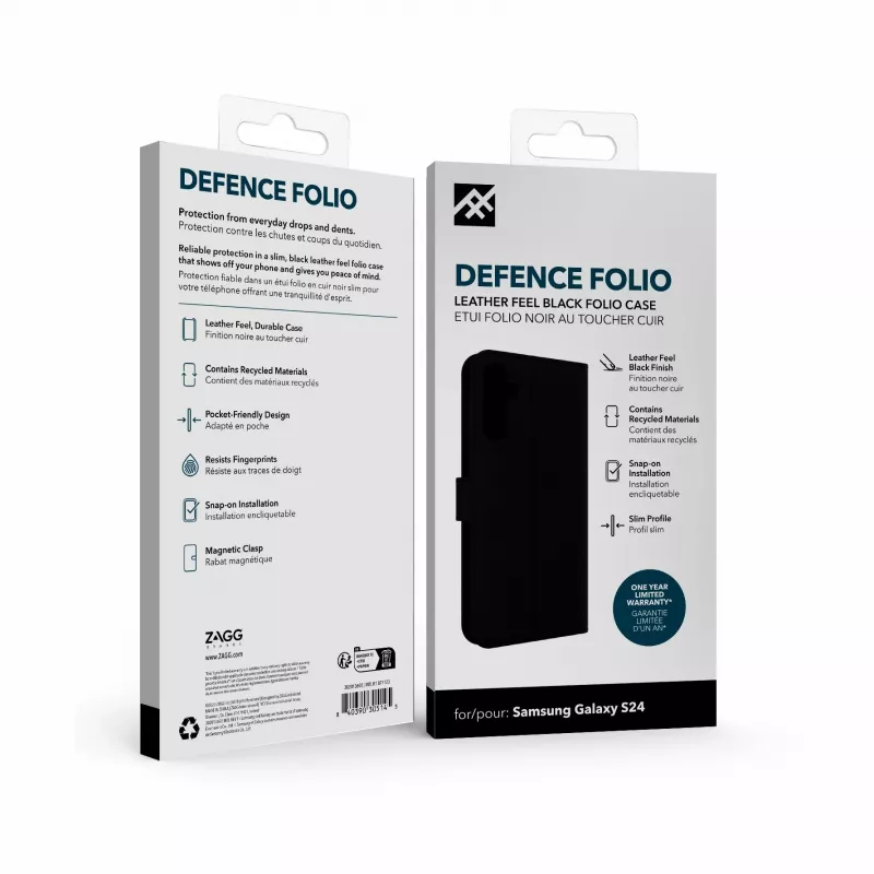 IFROGZ Defence Folio etui na telefon komórkowy 15,8 cm (6,2″) czarne