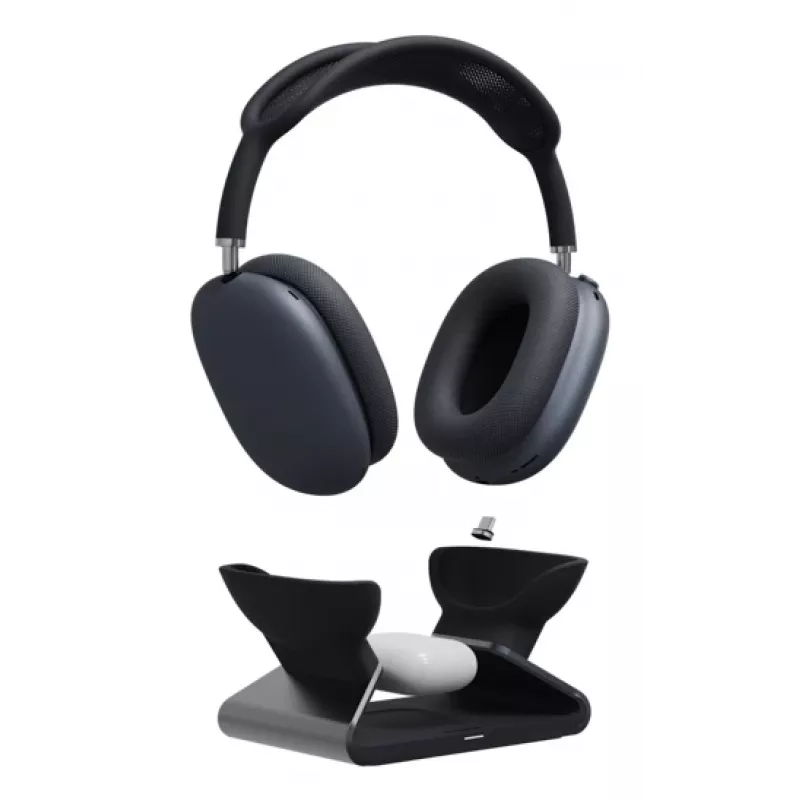 Stacja ładująca mophie do AirPods Max, wewnętrzna, USB, ładowanie bezprzewodowe, czarna