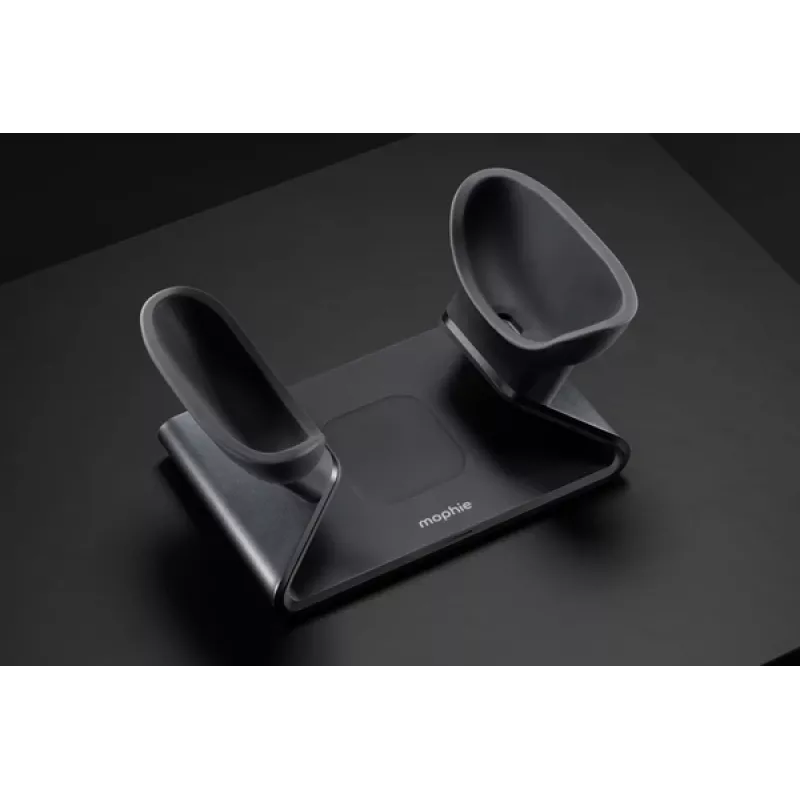 Stacja ładująca mophie do AirPods Max, wewnętrzna, USB, ładowanie bezprzewodowe, czarna