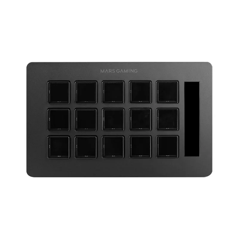 Mars Gaming Control Deck cienki MSD-ONE, czarny, 15 przycisków, dotykowy, 132 mm, 81 mm, 61 mm