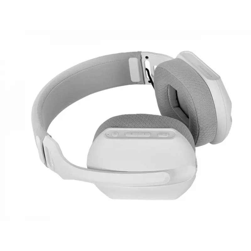 Mars Gaming MHW-PROW Zestaw słuchawkowy Przewodowy i bezprzewodowy Nauszny USB Type-C Bluetooth Biały