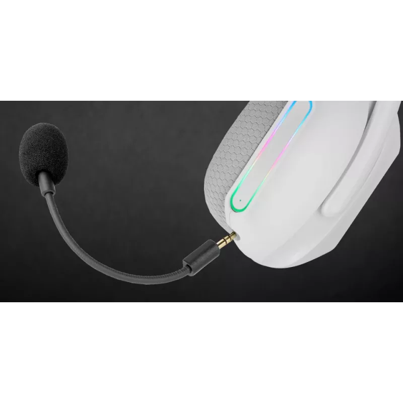 Mars Gaming MHW-PROW Zestaw słuchawkowy Przewodowy i bezprzewodowy Nauszny USB Type-C Bluetooth Biały
