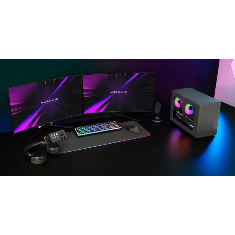 Obudowa komputerowa Mars Gaming MCXPS mATX Ultra-Compact Czarna