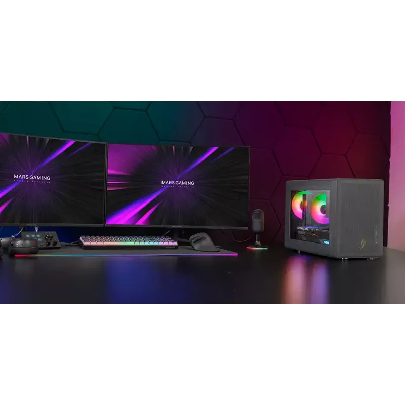 Obudowa komputerowa Mars Gaming MCXPS mATX Ultra-Compact Czarna