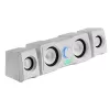 Mars Gaming MS22W Kompaktowe głośniki gamingowe 2.2 RGB Flow z subwooferem + 4 aktywne przetworniki DSP Dźwięk 35 W Białe