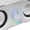Mars Gaming MS22W Kompaktowe głośniki gamingowe 2.2 RGB Flow z subwooferem + 4 aktywne przetworniki DSP Dźwięk 35 W Białe