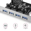 Axagon PCEU-430VL karty interfejsowe/adaptery Wewnętrzny USB 3.2 Gen 1 (3.1 Gen 1)