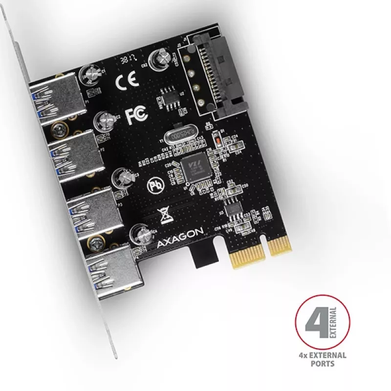 Axagon PCEU-430VL karty interfejsowe/adaptery Wewnętrzny USB 3.2 Gen 1 (3.1 Gen 1)