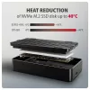 Axagon EEM2-40G USB-C 40Gbps M.2 NVMe obudowa SSD, aluminiowa pancerna