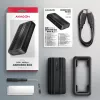 Axagon EEM2-40G USB-C 40Gbps M.2 NVMe obudowa SSD, aluminiowa pancerna