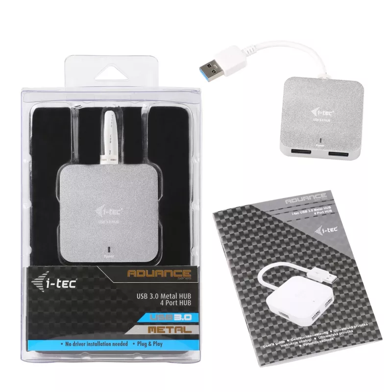 i-tec Metal USB 3.0 Pasywny HUB 4 porty