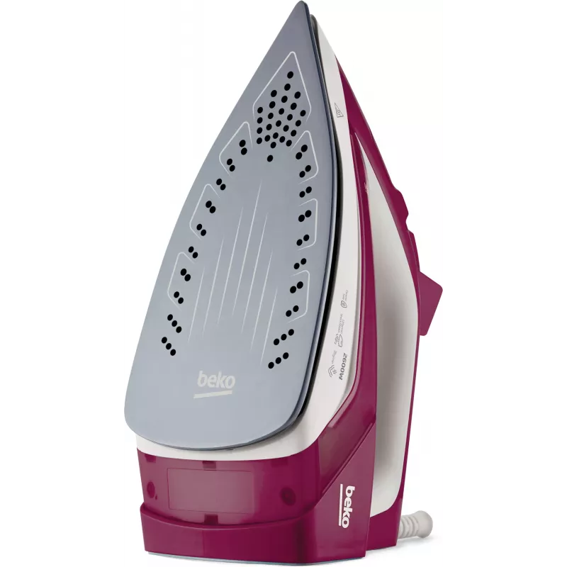 Beko SIM3126R żelazko parowe Ceramiczna stopa 2600 W Czerwony