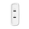 Ładowarka TRUST Maxo 100W 2-Port USB-C GaN — 100 W, 2x USB-C, maks. 20 V, AC wewnętrzna, kabel 2 m, biała